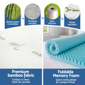 Giselle 8cm Memory Foam Mattress Topper - King Single Size - SuperSaverAU - view 6