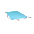 Giselle 8cm Memory Foam Mattress Topper - Single Size - SuperSaverAU - view 2