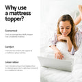 Giselle Bedding King Single Memory Foam Mattress Topper 5cm - Egg Crate Design - SuperSaverAU - view 4