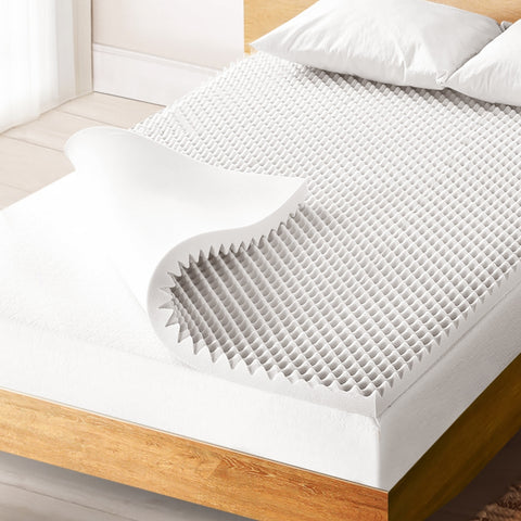 Giselle Bedding King Single Memory Foam Mattress Topper 5cm - Egg Crate Design - SuperSaverAU - view 1