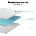 Giselle Bedding Memory Foam Mattress Topper 5cm King Single - Cool Gel - SuperSaverAU - view 6