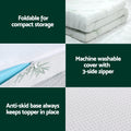 Giselle Bedding Memory Foam Mattress Topper 5cm Single - Cool Gel - SuperSaverAU - view 5