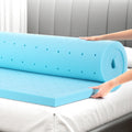 Giselle Bedding Memory Foam Mattress Topper 5cm Single - Cool Gel - SuperSaverAU - view 1