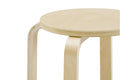 Set of 4 Matt Blatt Aalto Low Stools Replica (Natural)