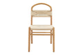 Matt Blatt Set of 2 Marcus Beech Wood Dining Chairs (White/Natural)