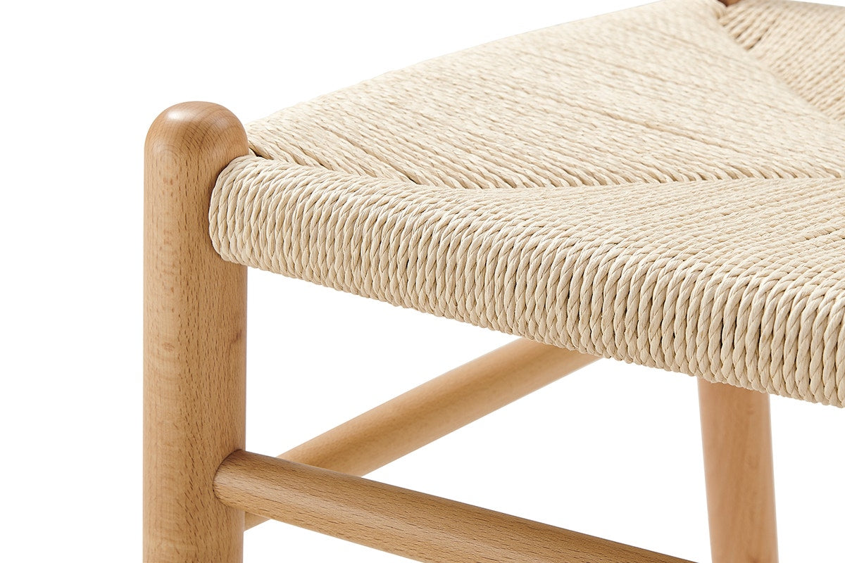 Matt Blatt Set of 2 Marcus Beech Wood Dining Chairs (White/Natural)