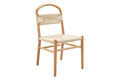 Matt Blatt Set of 2 Marcus Beech Wood Dining Chairs (White/Natural)