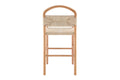 Matt Blatt Marcus Beech Wood Bar Stool (White/Natural)