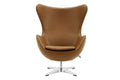 Matt Blatt Arne Jacobsen Egg Chair Premium Replica (Brown Bonded Leather)