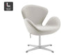 Matt Blatt Arne Jacobsen Height Adjustable Swan Chair Premium Replica (Bone)