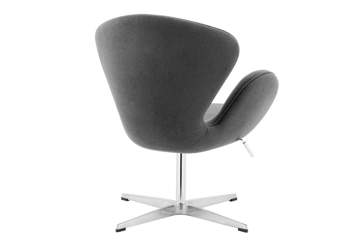 Matt Blatt Arne Jacobsen Height Adjustable Swan Chair Premium Replica (Grey)