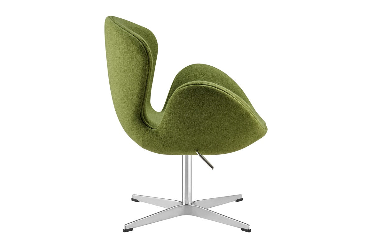 Matt Blatt Arne Jacobsen Height Adjustable Swan Chair Premium Replica (Moss Green)