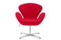 Matt Blatt Arne Jacobsen Height Adjustable Swan Chair Premium Replica (Red)
