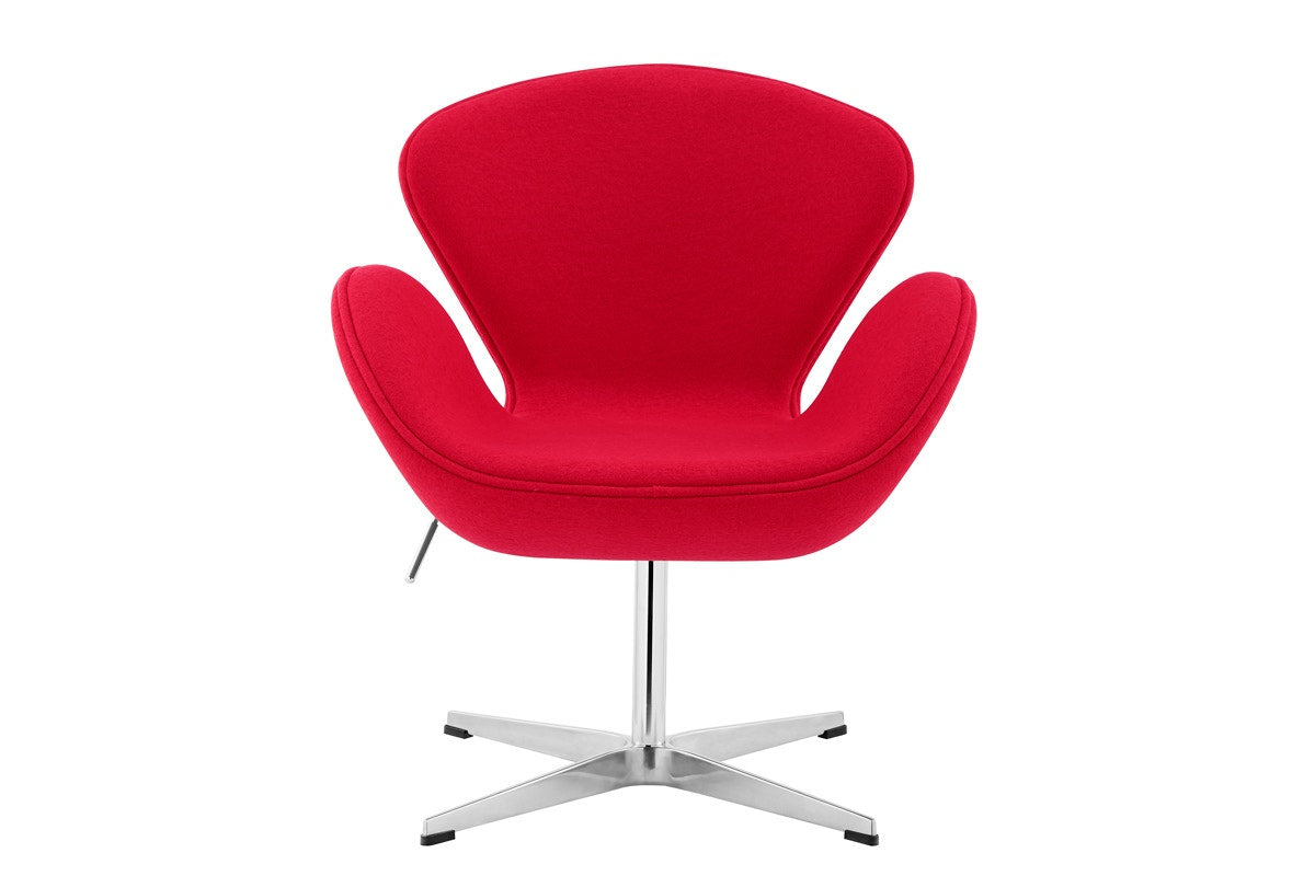 Matt Blatt Arne Jacobsen Height Adjustable Swan Chair Premium Replica (Red)