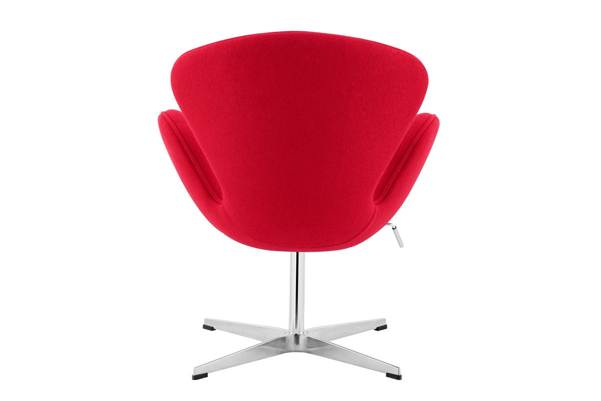Matt Blatt Arne Jacobsen Height Adjustable Swan Chair Premium Replica (Red)
