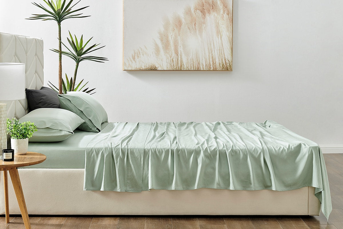 Matt Blatt Bamboo Cotton Sheet Set (Green, King)