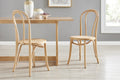 Set of 2 Matt Blatt Bentwood Chairs (Natural Beech/Board Seat)