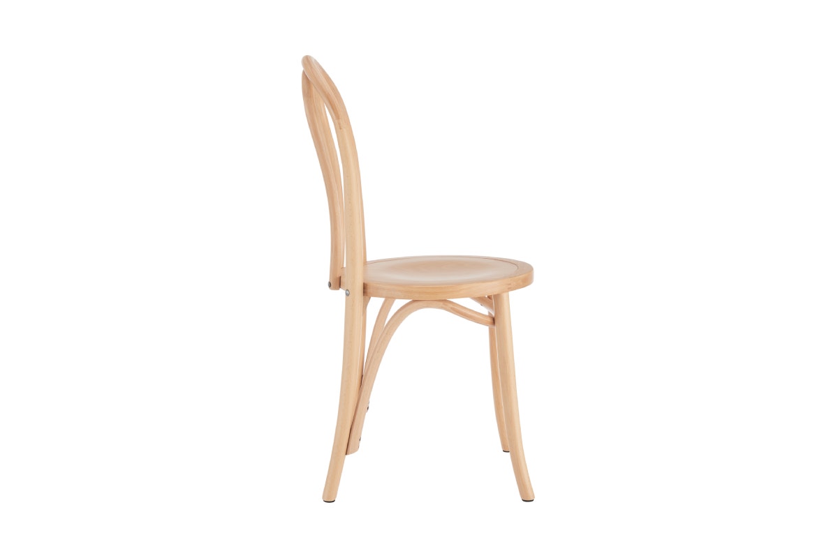 Set of 2 Matt Blatt Bentwood Chairs (Natural Beech/Board Seat)