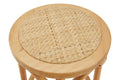 Matt Blatt Bentwood Backless Bar Stool (Natural Beech/Rattan Seat)
