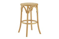 Matt Blatt Bentwood Backless Bar Stool (Natural Beech/Rattan Seat)