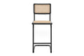 Set of 2 Matt Blatt Marcel Breuer Cesca Counter Stools Replica (Black/Rattan)
