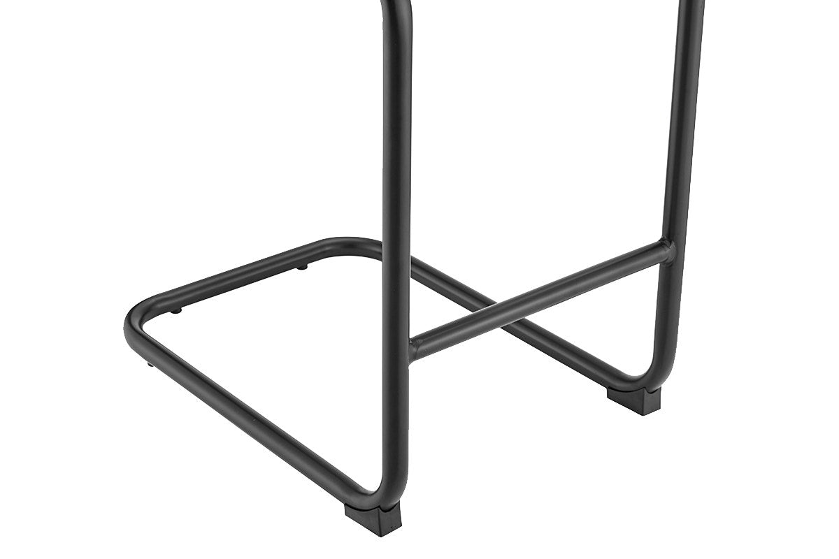 Set of 2 Matt Blatt Marcel Breuer Cesca Counter Stools Replica (Black/Rattan)