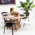 Matt Blatt Set of 2 Patrick Norguet Compas Chair Replica (White)