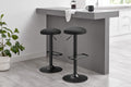 Matt Blatt Dotti Set of 2 Adjustable Barstools (Black/Poppy Black)