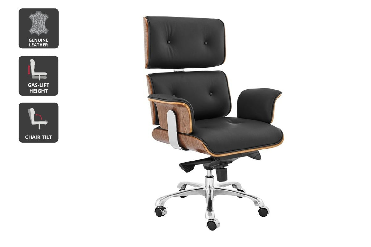 Matt Blatt Eames Replica Executive Leather Office Chair