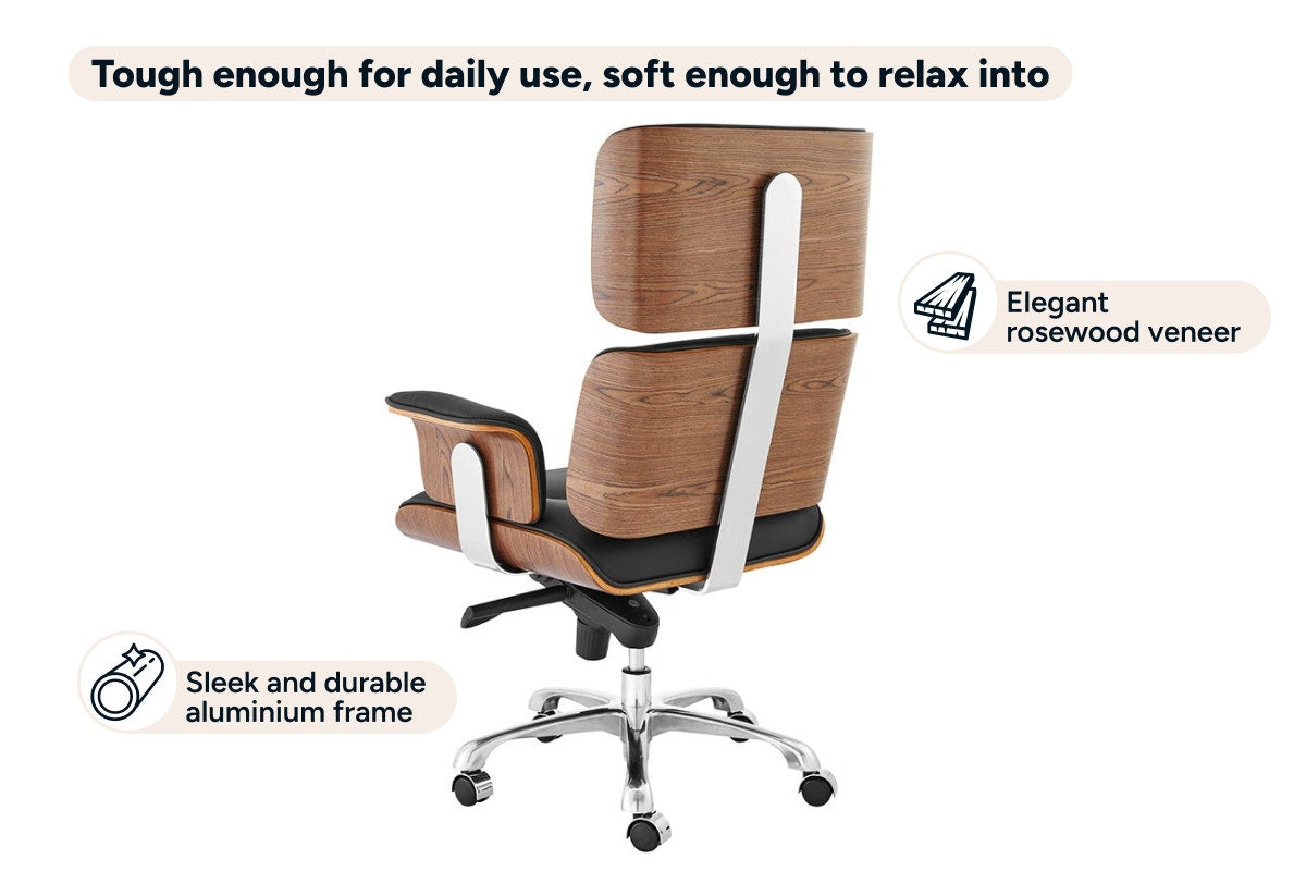 Matt Blatt Eames Replica Executive Leather Office Chair