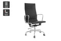 Matt Blatt Eames Replica High Back Leather Office Chair (Black/Chrome)
