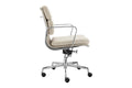 Matt Blatt Eames Premium Replica Low Back Soft Pad Office Chair Fabric (Beige/Chrome)