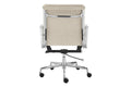 Matt Blatt Eames Premium Replica Low Back Soft Pad Office Chair Fabric (Beige/Chrome)