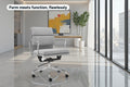 Matt Blatt Eames Replica Low Back Soft Pad Fabric Office Chair (Grey/Chrome)