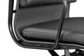 Matt Blatt Eames Premium Replica High Back Soft Pad Office Chair Genuine Leather (Black/Black)
