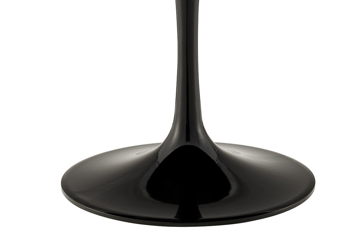 Matt Blatt Eero Saarinen Round Tulip Dining Table in Black Ash Veneer Replica (Black, 120cm)