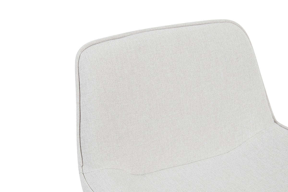 Set of 2 Matt Blatt Joey Height Adjustable Bar Stools (White/Beach Sand)