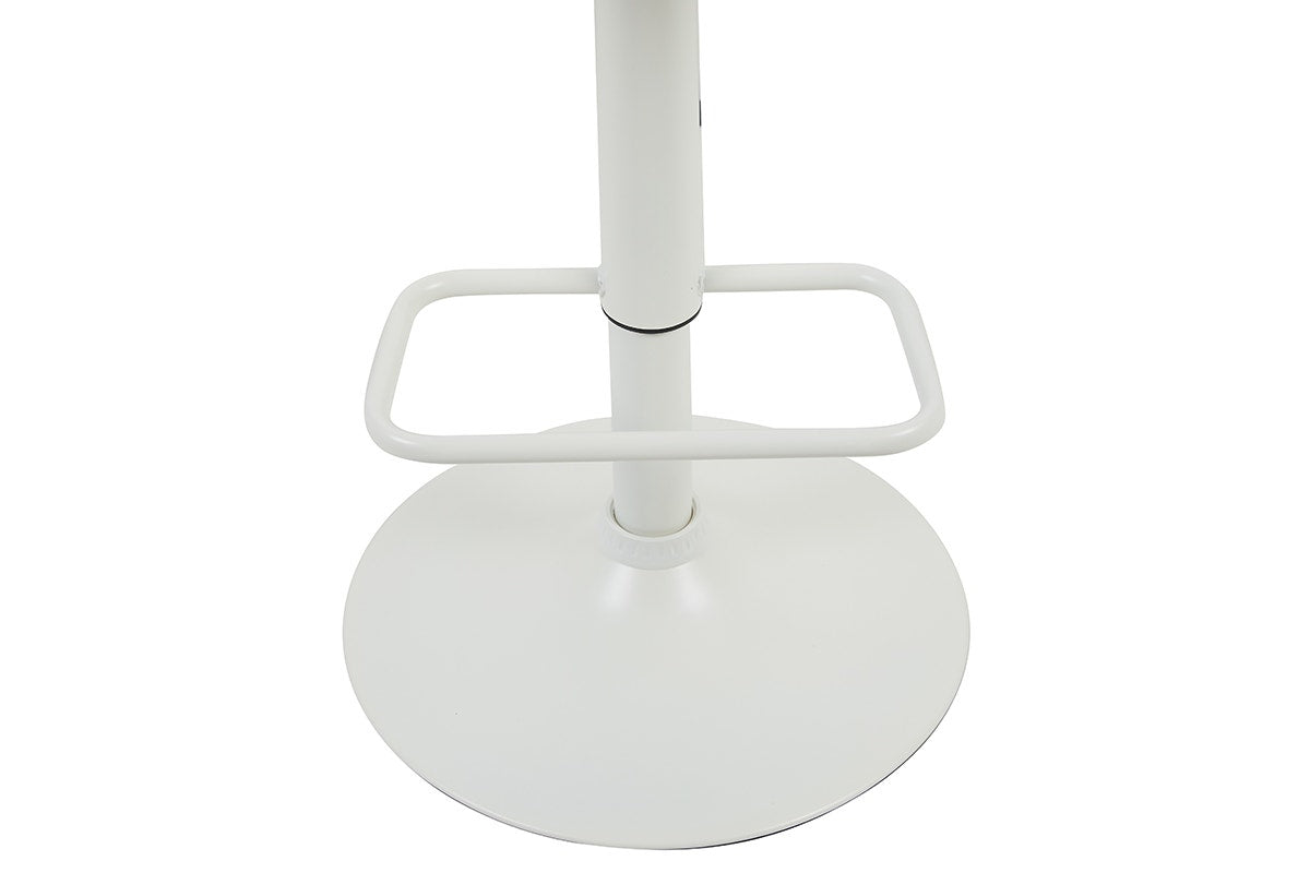 Set of 2 Matt Blatt Joey Height Adjustable Bar Stools (White/Beach Sand)