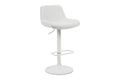 Set of 2 Matt Blatt Joey Height Adjustable Bar Stools (White/Beach Sand)