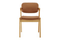 Set of 2 Matt Blatt Kai Replica Danish Dining Chairs (Tan PU/Ash)