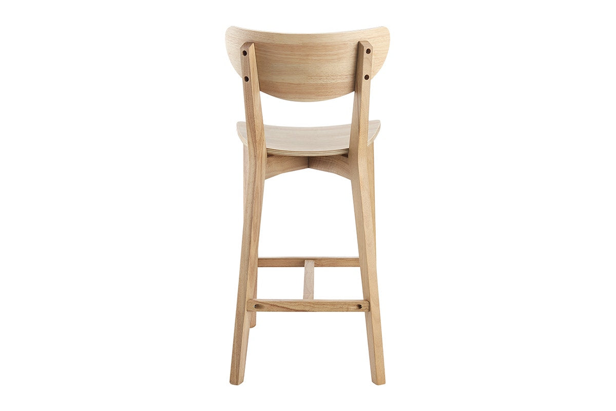 Matt Blatt Set of 2 Larsen Wooden Barstools (Natural)