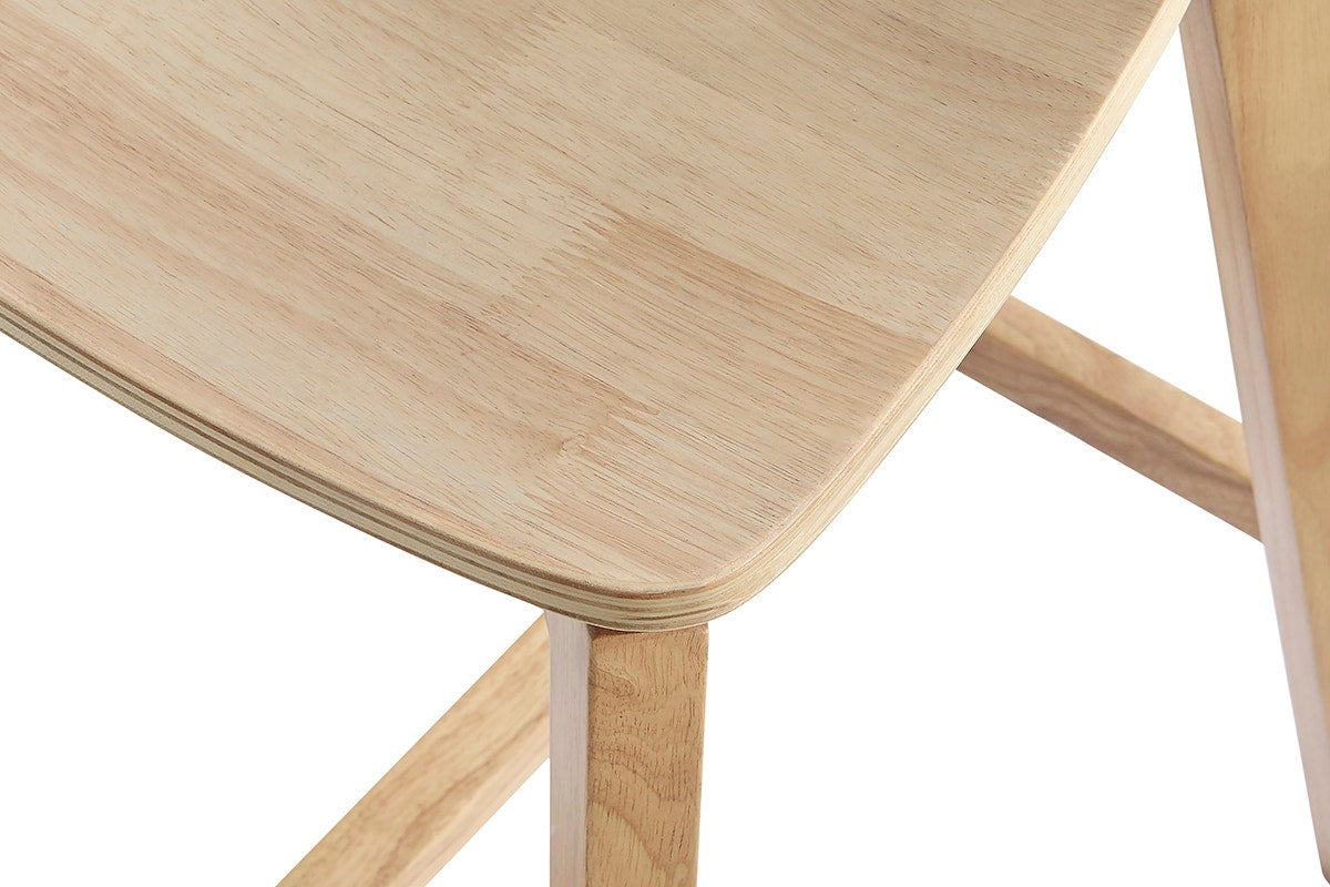 Matt Blatt Set of 2 Larsen Wooden Barstools (Natural)