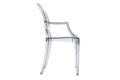 Set of 2 Matt Blatt Philippe Starck Louis Ghost Dining Chairs Replica (Smoke)