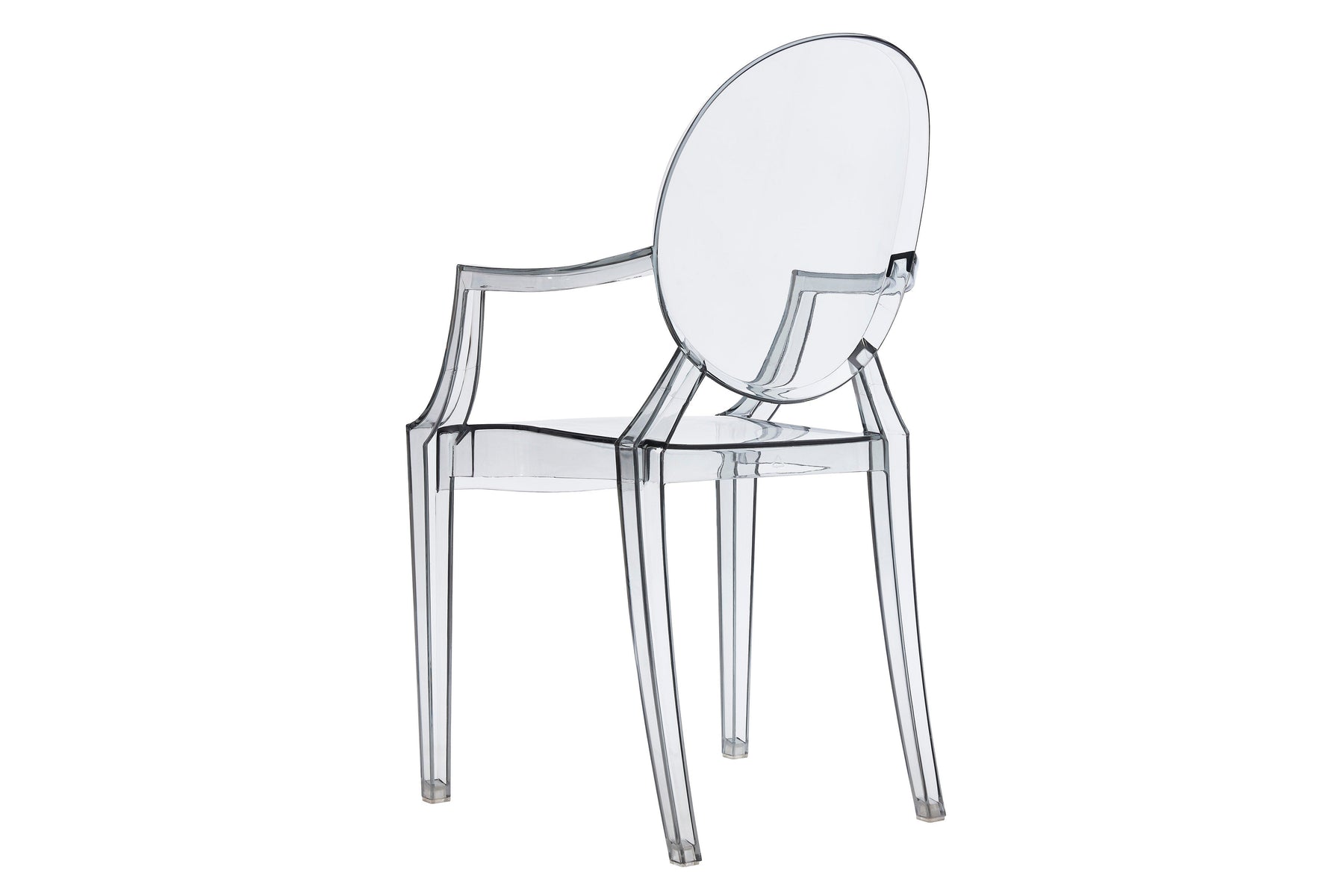 Set of 2 Matt Blatt Philippe Starck Louis Ghost Dining Chairs Replica (Smoke)