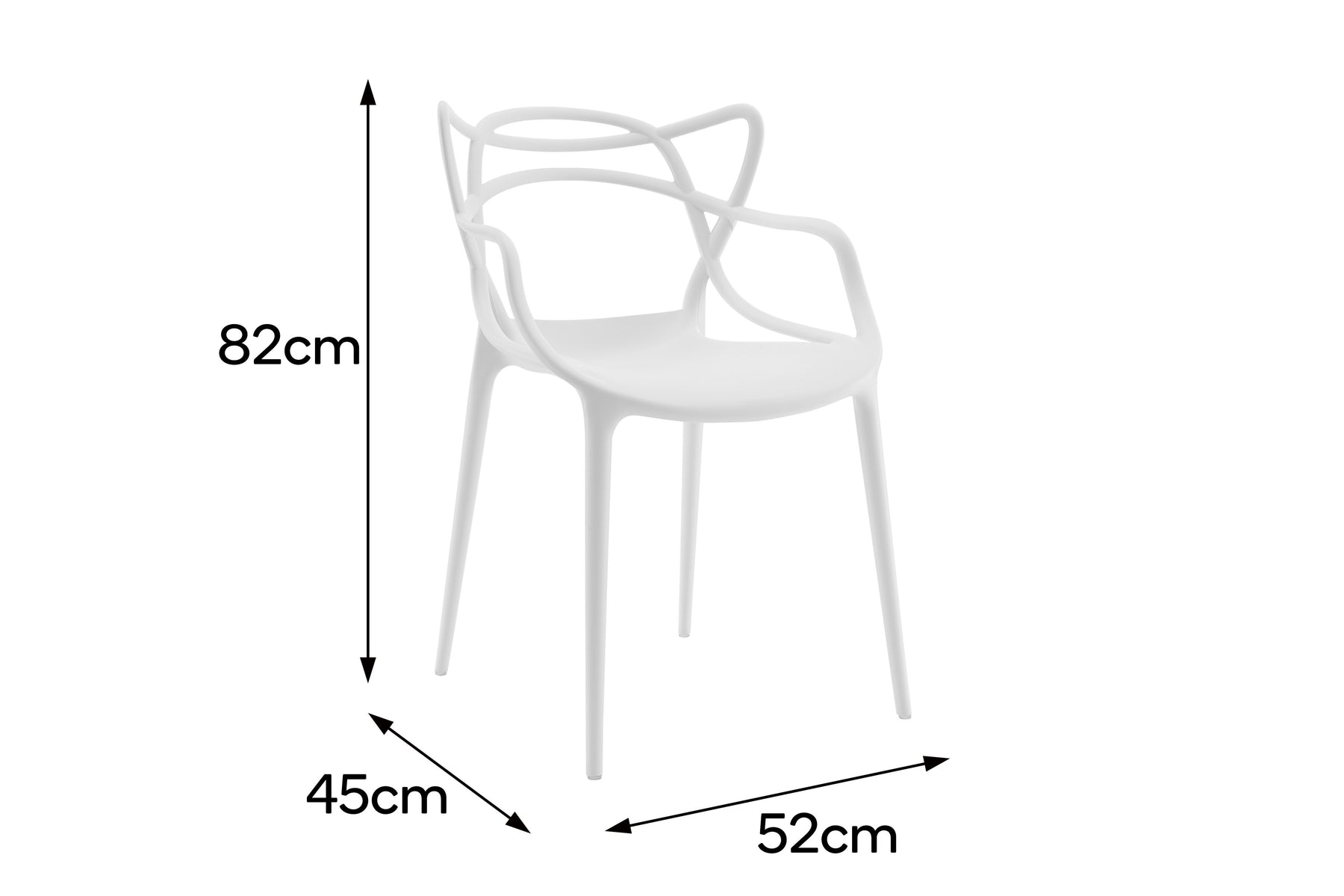 Set of 2 Matt Blatt Philippe Starck Masters Chairs Replica (White)