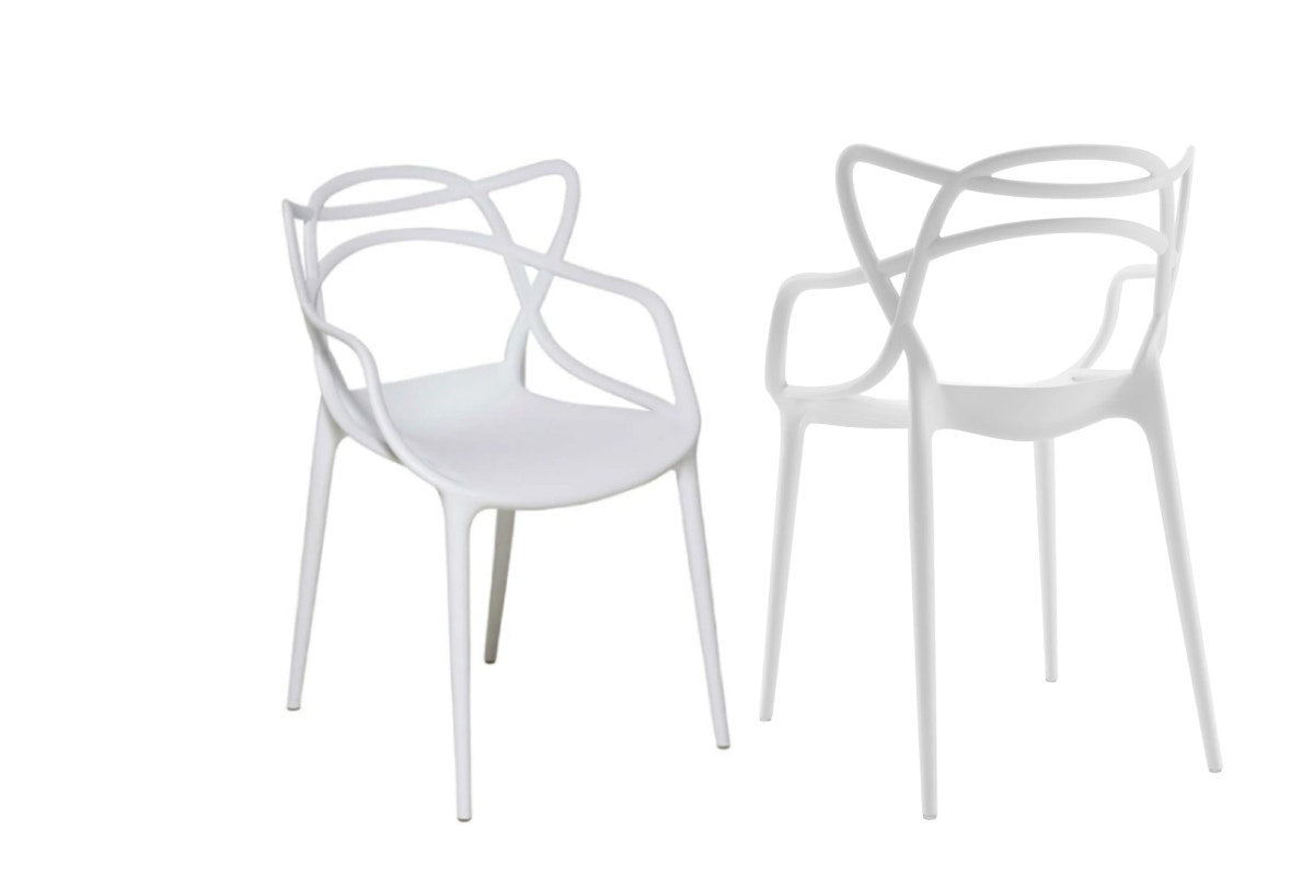 Set of 2 Matt Blatt Philippe Starck Masters Chairs Replica (White)