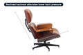 Matt Blatt Eames Premium Replica Leather Lounge Chair and Ottoman (Tan Leather/Rosewood)