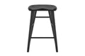 Matt Blatt Saddle Backless Counter Stool (Black Oak)