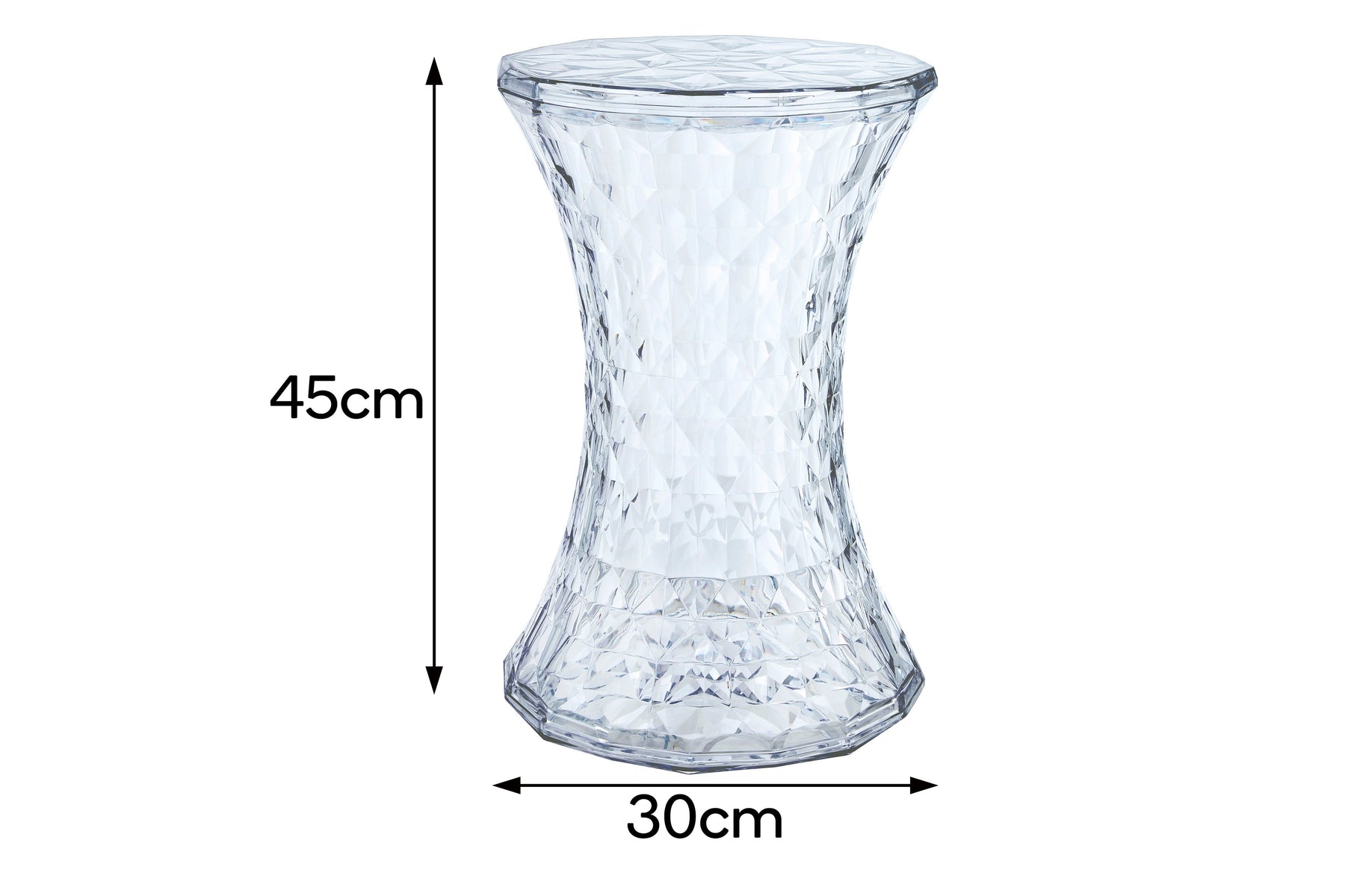Set of 2 Matt Blatt Marcel Wanders Stone Stools Replica (Clear)
