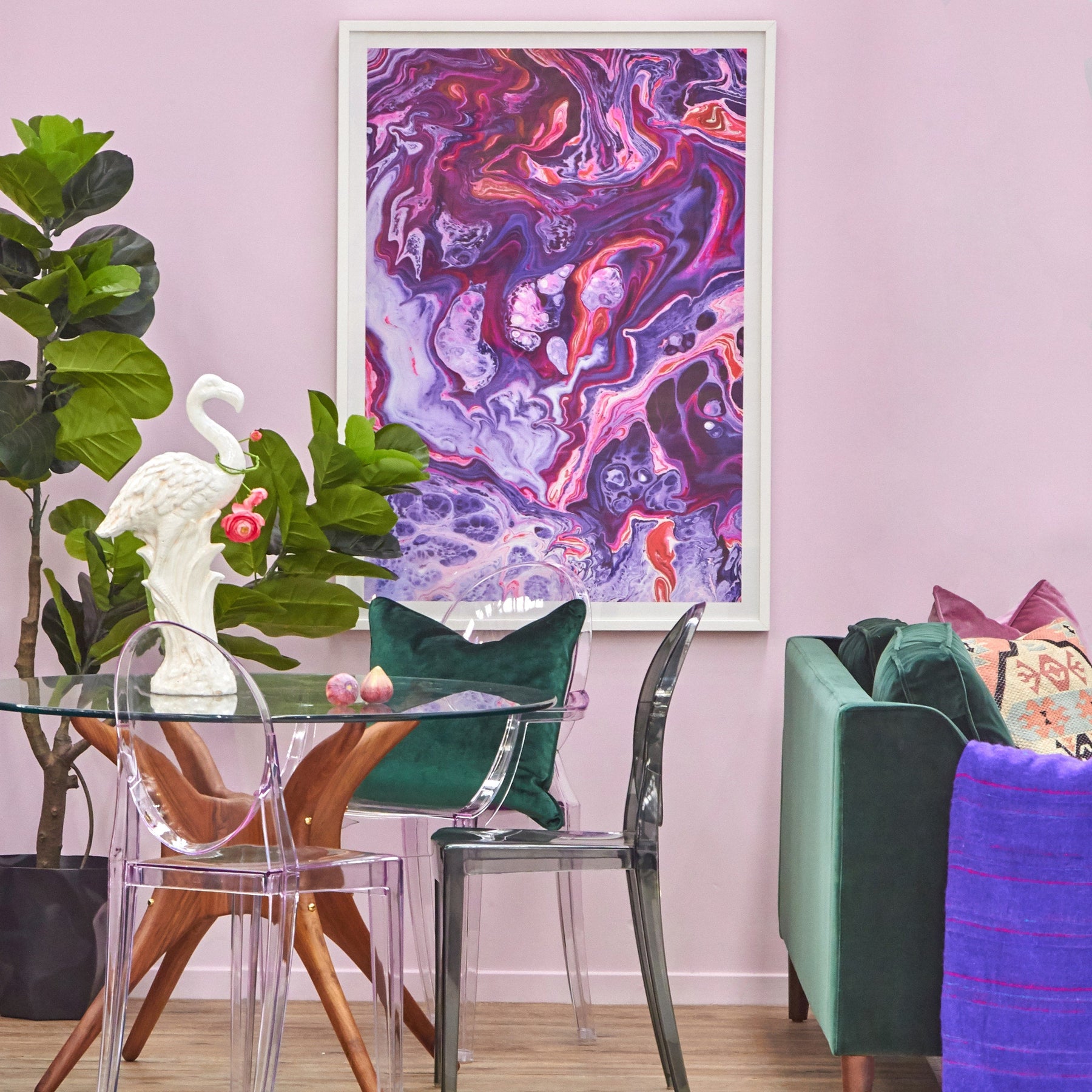Set of 2 Matt Blatt Philippe Starck Victoria Ghost Chairs Replica (Clear)